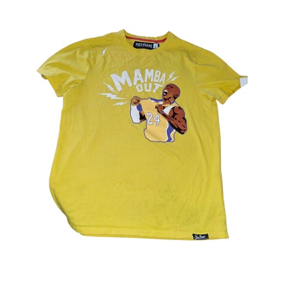 Post Game Official Kobe Vintage Mamba Out Yellow Size L Rare Graphic - Picture 3 of 7